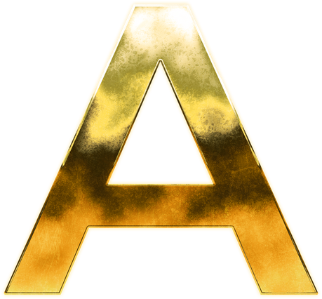 Golden Letter A